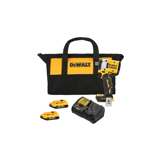 [HC159987] DEWALT LLAVE DE IMPACTO 1/2"  20V C/2BAT-CARG-MALETA