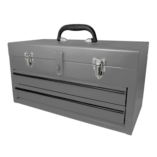 [HC164666] SURTEK CAJA P/HTA METALICA    18X9X11" GRIS C/2GAVETAS CM2G