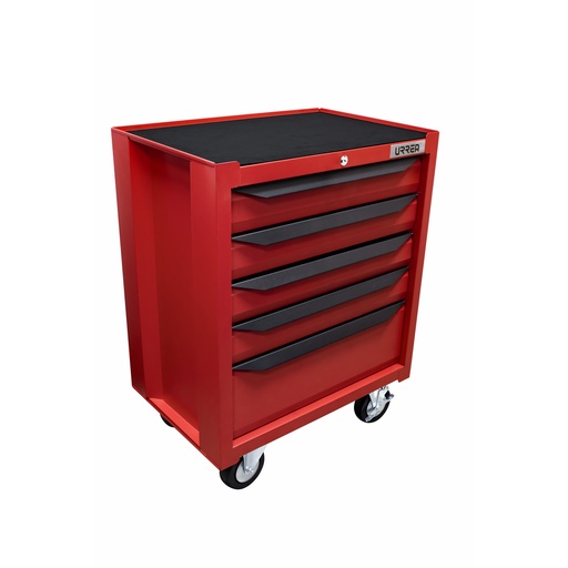 [HC164786] URREA GABINETE MOVIL          5GAVETAS 27" ROJO-NGO IN27M5