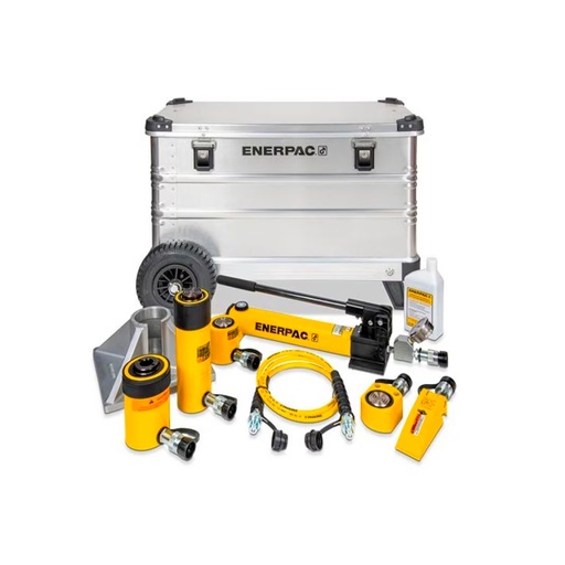 [HC165081] ENERPAC PAQ CILINDROS HID Y   BOMBA MAN 20TON 4PZ C/CJA RDAS