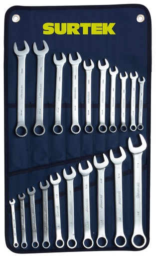 [HC95118] SURTEK LLAVE COMB COM20C 20PZ MM C/ESTUCHE