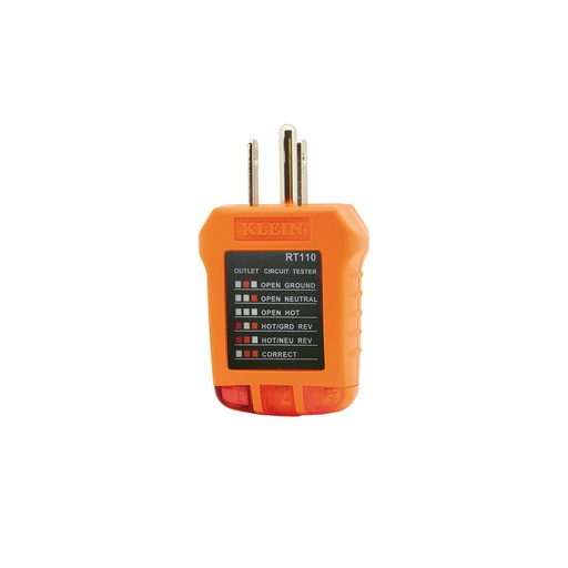 [HC95871] KLEIN TOOLS PROBADOR RT110 110V 125V DE POLARIDAD SIN GFCI