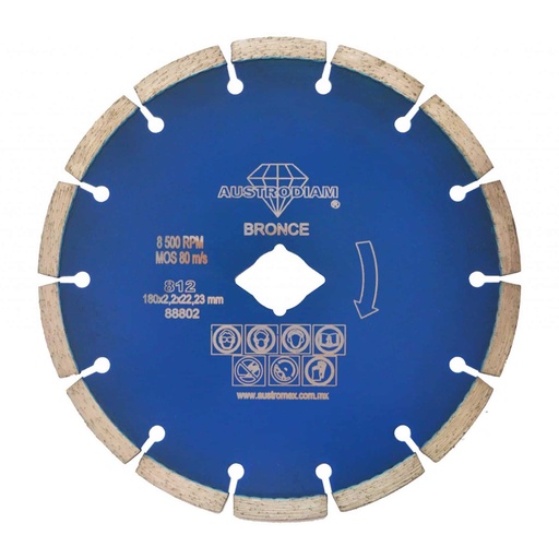 [C2000084] AUSTROMEX DISCO DIAM SEG/BRONCE 7X09X10812