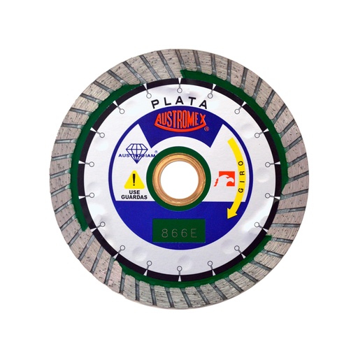 [C2003232] AUSTROMEX DISCO DIAM TURBO PLATA 4X09X7/8" GRANI
