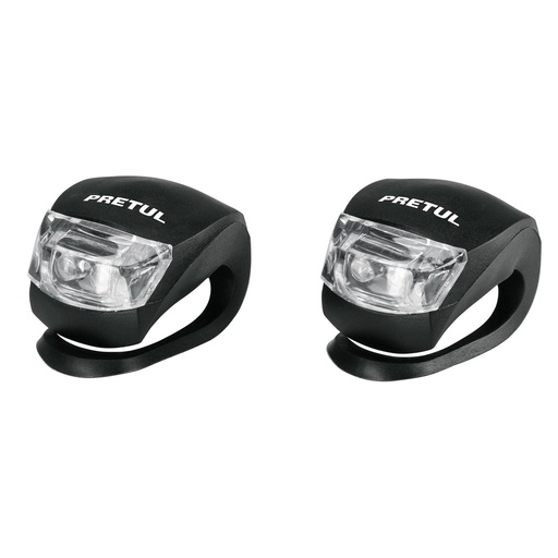 [H019957] PRETUL LINTERNAS P/SILICON P/BICLETA 2PZS