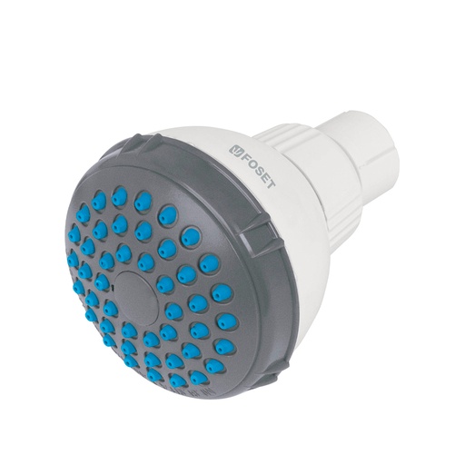 [HC05161] FOSET REGADERA REDONDA ABS    S/BRAZO 2-1/2" BLANCA R-516S