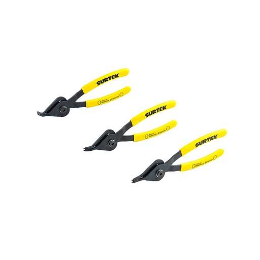 [HC53899] SURTEK JGO PINZAS P/ANILLOS RET 3PZ