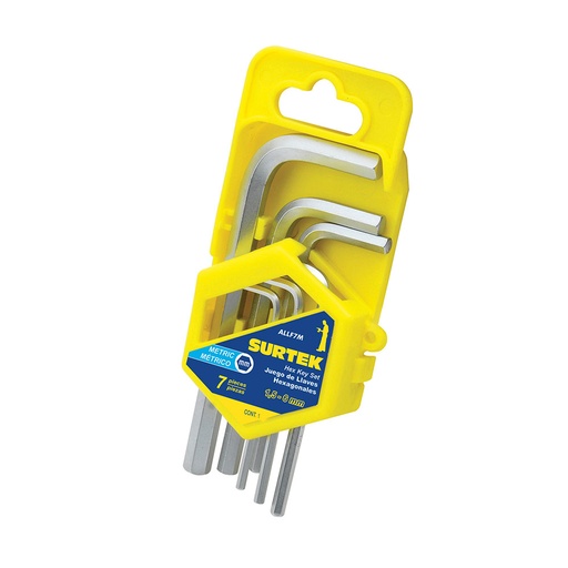 [H257704] SURTEK LLAVE HEX METRICA JGO/7PZS ALLF7M
