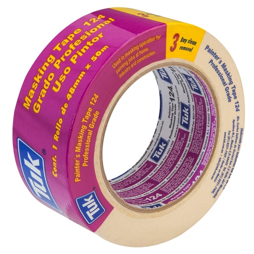 [CM24201] TUK MASKING TAPE 124          48MMX50M MORADO USO PINTOR