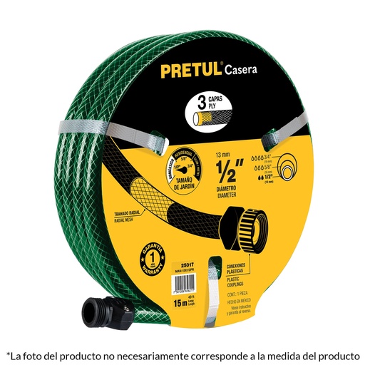 [HC25818] PRETUL MANGUERA ARMADA 1/2" 3 CAPAS REFORZADA MAN-10X1/2PR