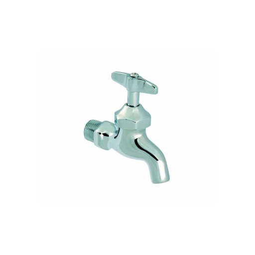 [H565099] URREA LLAVE DE CHORRO 1/2"    CROMO NARIZ LISA 18CR