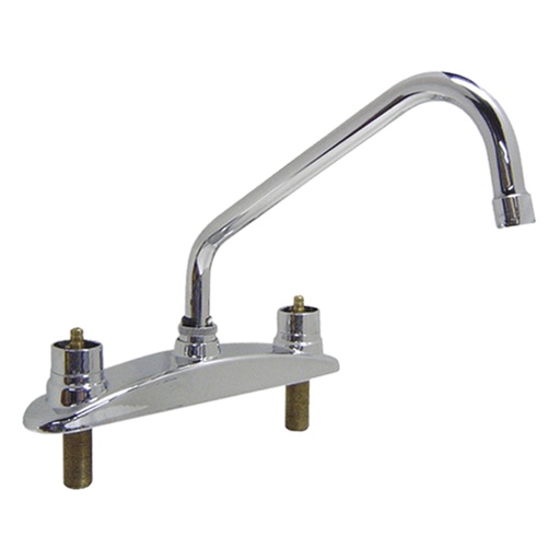 [H501354] URREA MEZCLADORA P/FREGADERO  CROMO C/CUB S/MAN 318