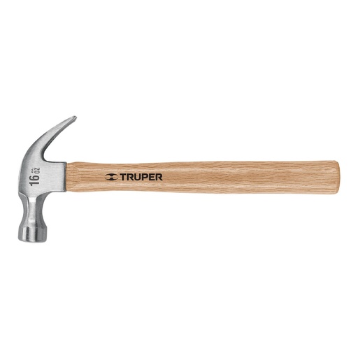 [H253211] TRUPER MARTILLO UNA CURVA MA-16 16OZ1 1/8 MGO 13 D/ENCINO