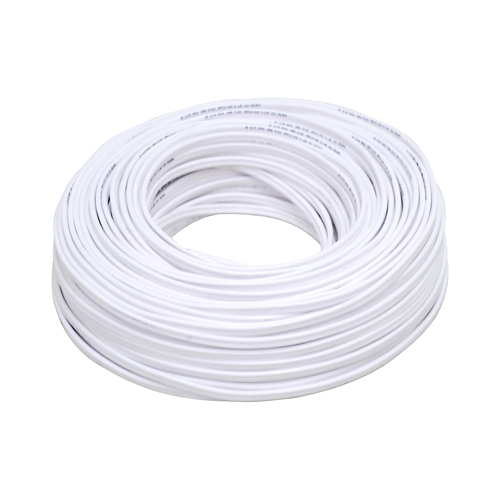 [H432308] CABLE DE LUZ POT DOBLE DEL #16 BCO    R/100MTS