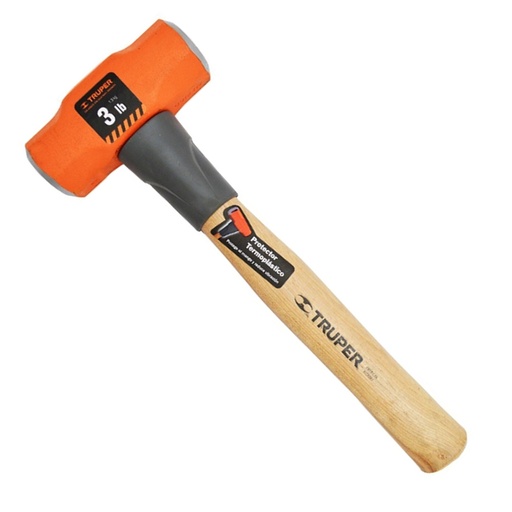 [H254112] TRUPER MARRO OCTAGONAL MD-3M 3LBMGO 12 PROT TERMOPLAST