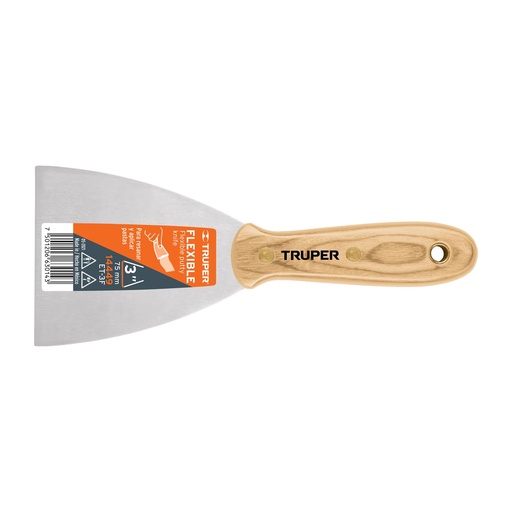 [H144304] TRUPER ESPATULA ET-3F 3" FLEXIBLE MGO HICKORY HOJA DE ACERO