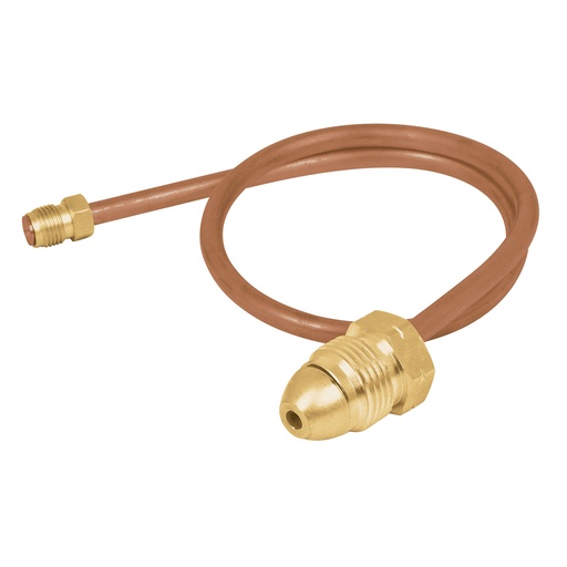 [H563227] PIGTAIL COBRE P/GAS 50CM      C/TUERCA IZQ Y PUNTA POL