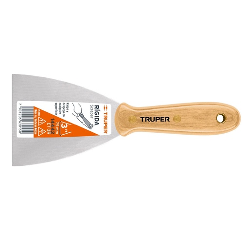 [H144302] TRUPER ESPATULA ET-3R 3" MGO HICKORY HOJA DE ACERO