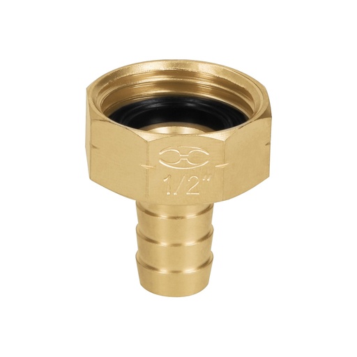[H654321] TRUPER CONECTOR LATON CF-1/2B 1/2" TUPER SOLIDO HEMBRA