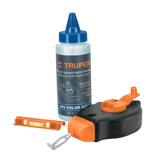 [H054040] TRUPER TIRALINEAS TL-50 30M PLASTICO Y NIVEL USO RUDO  C/GIS