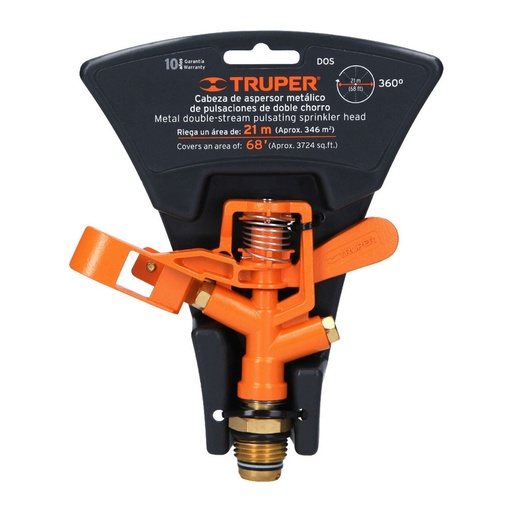 [H050114] TRUPER ASPERSOR METALICO DOS CONEXION DE LATON