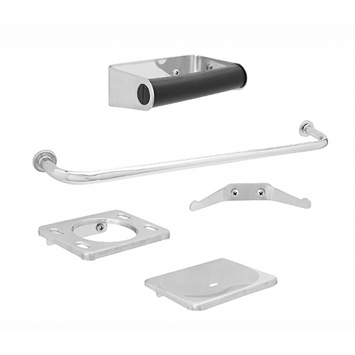 [H060108] DICA ACCESORIOS P/BAÑO JGO    5PZ CROMO 4800