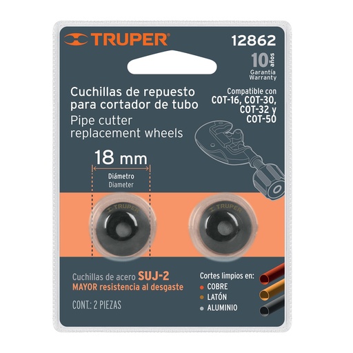 [H053693] TRUPER CUCHILLA REP-COTS EN BLISTER 2PZA