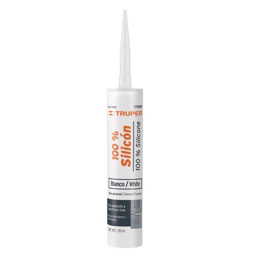 [H053804] TRUPER SELLADOR SIL-100B 100% SILICON 280ML BLANCO