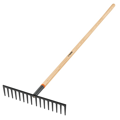 [H053595] TRUPER RASTRILLO P/JARDIN     16DIENT 60" MGO MAD RECTO REFO