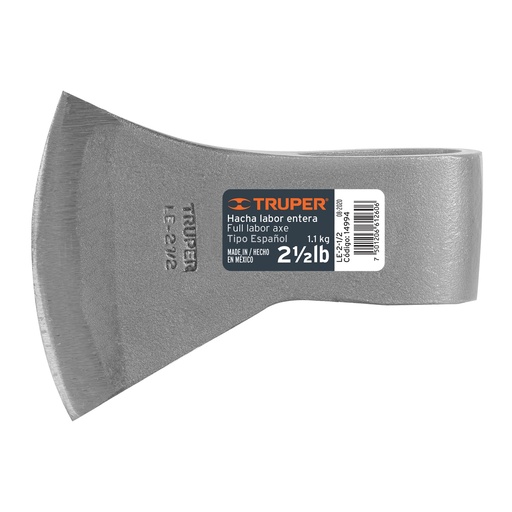 [H052086] TRUPER HACHA TIPO ESPANOL LE-2-1/22 1/2LB  S/MGO LABOR ENT