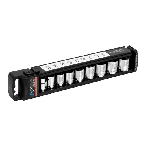 [H052160] TRUPER JGO DADOS CORTOS CUADRO3/8" 9PZ STD