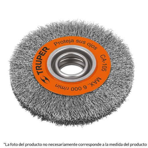 [H050740] TRUPER CARDA CA-104 3/4" P/ESMERIL ALAMBRE ONDULADO