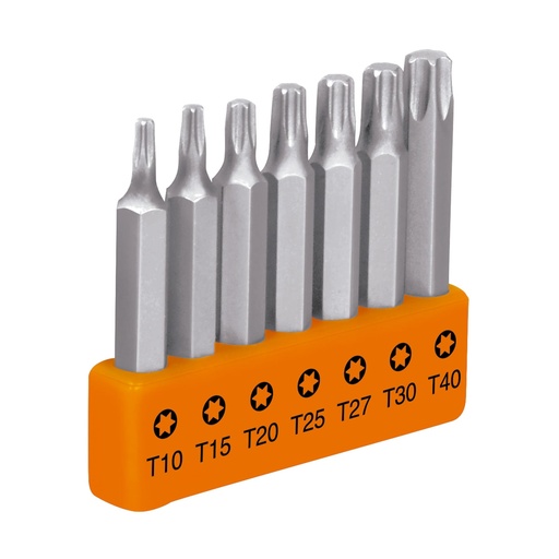 [H052271] TRUPER JGO PUNTAS TORX 7PZ    T25 2" C/ORGANIZA PLAST P7-25T