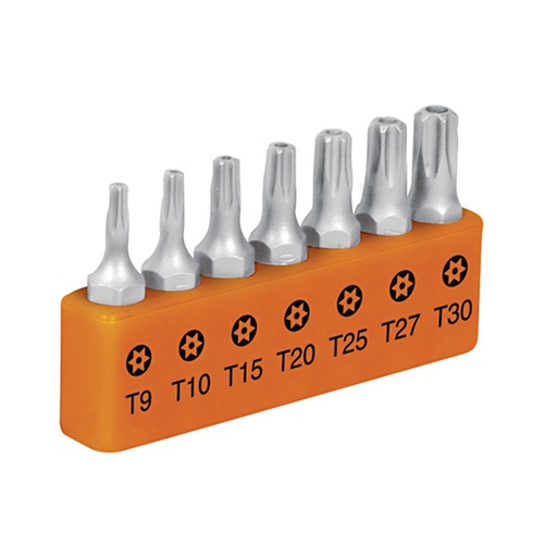 [H052272] TRUPER PUNTAS TORX P7-15TS 1 7PZ C/SEG ORG D PLASTICO