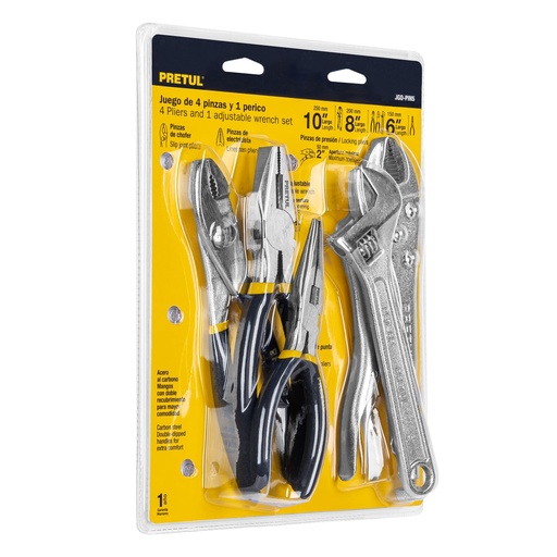 [H052186] PRETUL PINZA Y PERICA JGO-PIN5 5PZA