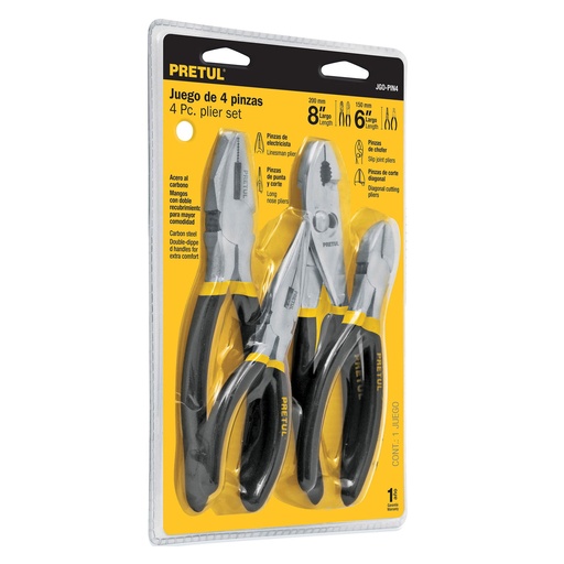 [H052185] PRETUL PINZA JGO-PIN4 4PZA