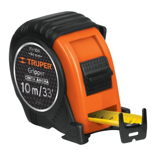 [H051875] TRUPER FLEXOMETRO FH-10M 10M 1 1/4" GRIPPER CONTRA IMPACTO