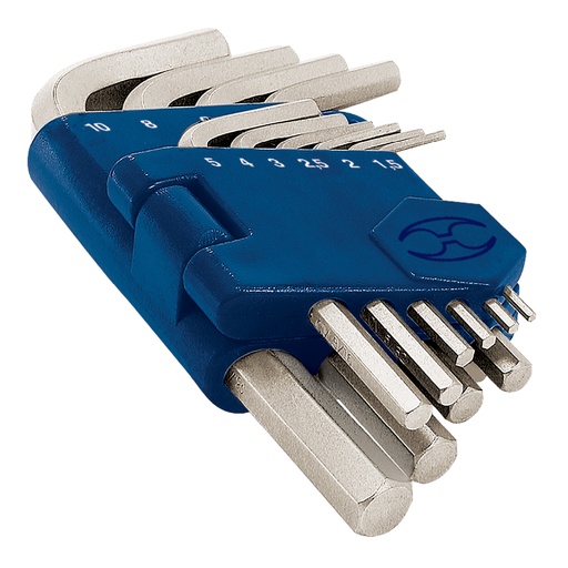 [H052242] TRUPER LLAVE ALLEN 10PZ HEX   MM ESTUCHE ABATIBLE ALL-10M