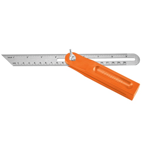 [H051657] TRUPER ESCUADRA FALSA 8" 14382 EFT-8 AC INOX MGO PLASTICO
