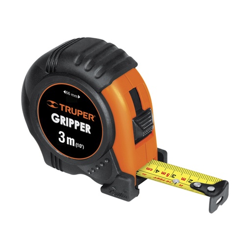 [H051876] TRUPER FLEXOMETRO FH-3M 3M 1/2" GRIPPER CONTRA IMPACTO