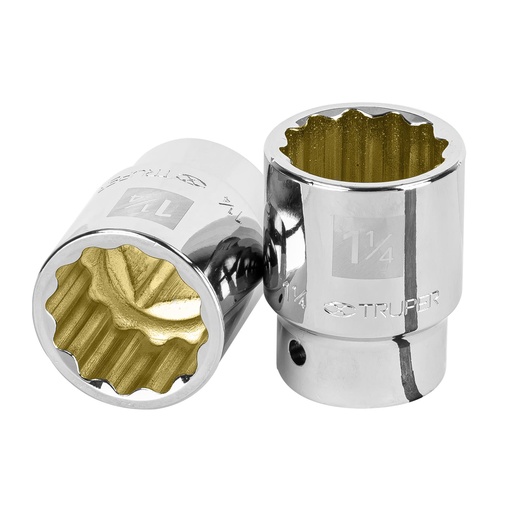 [H051324] TRUPER DADO D-5540 1 1/4" CUADRO 3/4" 12 PUNTAS STD