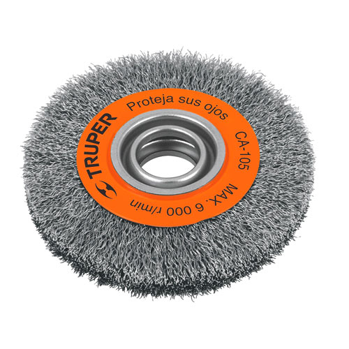 [H050738] TRUPER CARDA CA-106 1 1/8" P/ESMERIL ALAMBRE ONDULADO