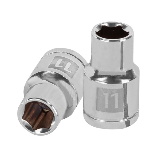 [H051234] TRUPER DADO 1/2"X11MM 132616 PTS CORTO CROMADO
