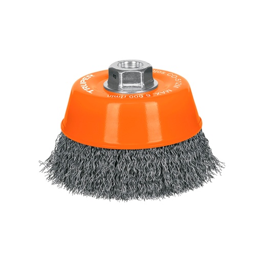 [H050727] TRUPER CARDA CO-512M 5" M14 COPA ALAMBRE ONDULADO FINO