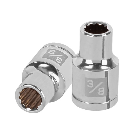 [H051251] TRUPER DADO D-5412 3/8" CUADRO 1/2" 12 PUNTAS STD