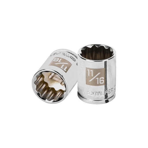 [H051350] TRUPER DADO D-5222 11/16" CUADRO 3/8" 12 PUNTAS STD