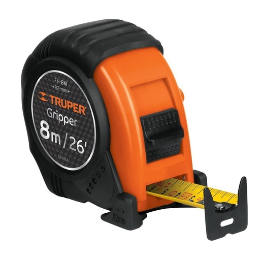 [H051878] TRUPER FLEXOMETRO FH-8M 8M 1" GRIPPER CONTRA IMPACTO