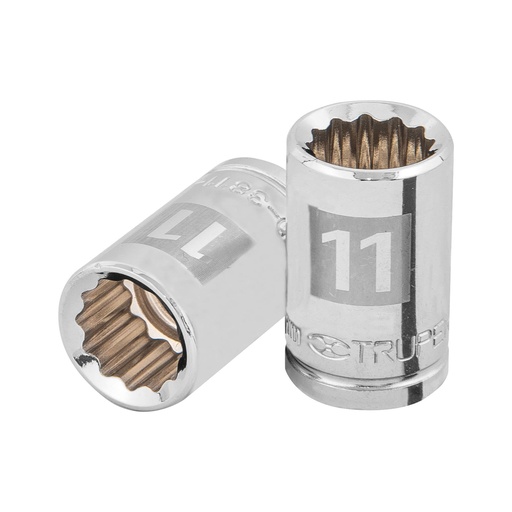 [H051352] TRUPER DADO D-5211-M 11MM CUADRO 3/8" 12 PUNTAS MM