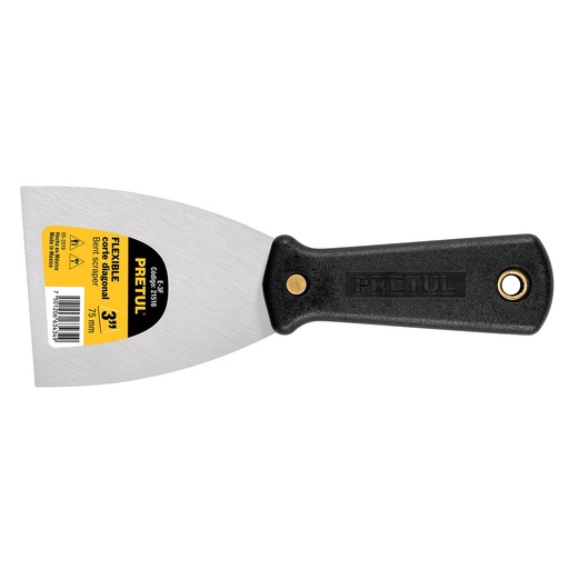 [H051670] PRETUL ESPATULA ET-3F 3" FLEXIBLE MGO PLASTICO HOJA DE ACERO