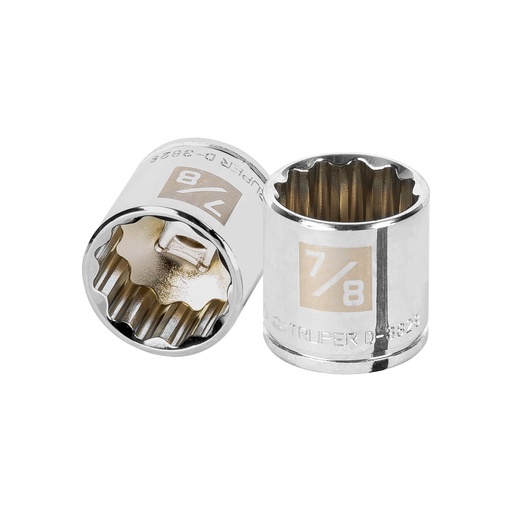 [H051379] TRUPER DADO D-5228 7/8" CUADRO 3/8" 12 PUNTAS STD